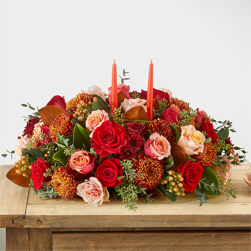 Gather Near Centerpiece –  Mary Blooms Florist, Port Saint Lucie FL