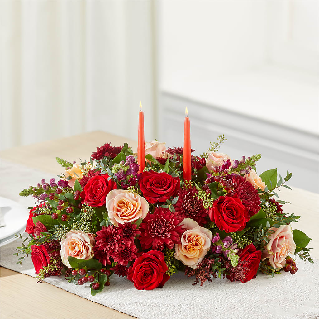 Most Thankful Centerpiece –  Mary Blooms Florist, Port Saint Lucie FL