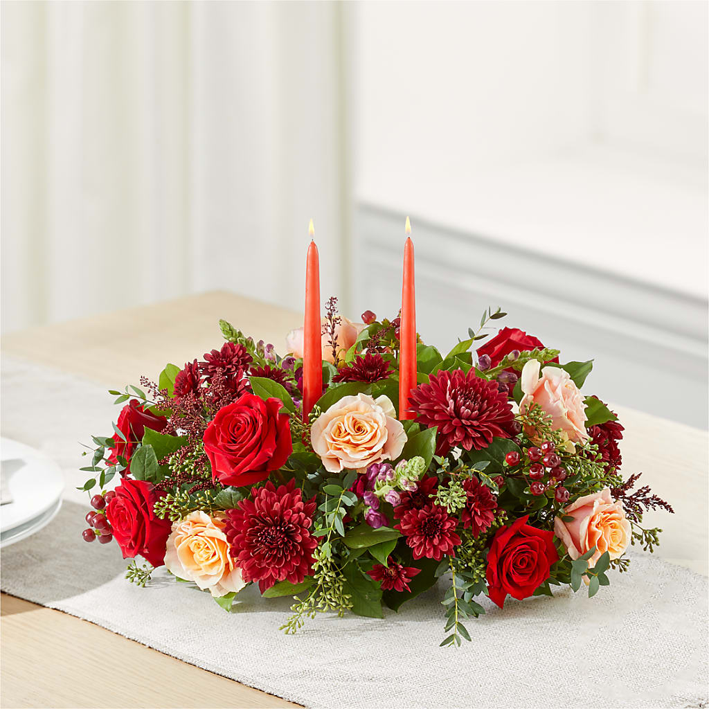 Most Thankful Centerpiece –  Mary Blooms Florist, Port Saint Lucie FL