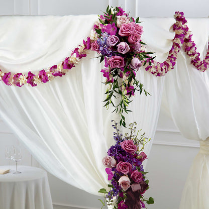Color & Light Chuppah Decor –  Mary Blooms Florist, Port Saint Lucie FL